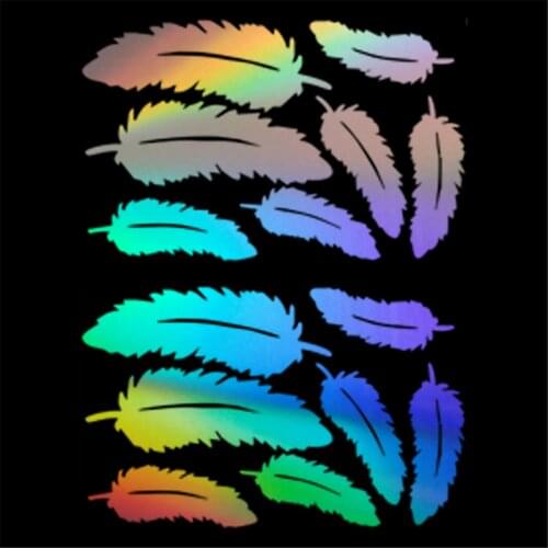 14 Feathers Car Decal Window Truck Auto Bumper Laptop Wall Sticker Gift