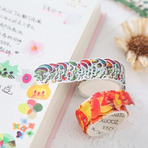 200sheets/roll Creative Tearing Paper Adhesive Tape DIY Scrapbooking Sticker Label Masking Tape Photo Album Diary Decoration