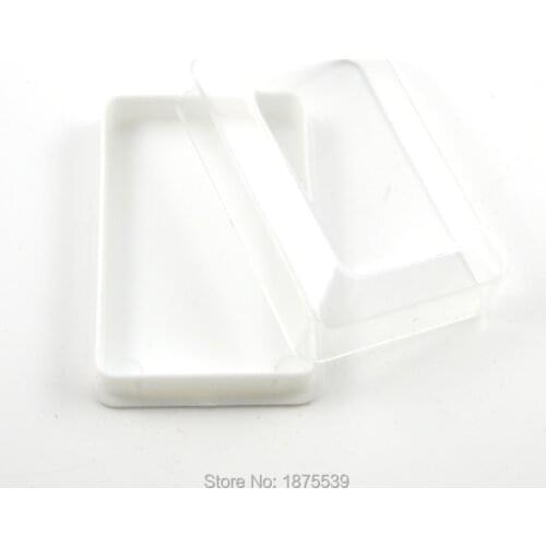 2016 cheap plastic cuboid transparent box for rosary necklace 1 lot 12 pcs