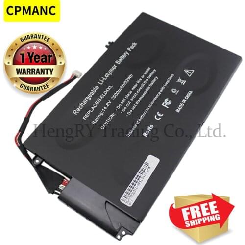 HSW 3CELLS Laptop Battery EL04 EL04XL ELO4XL HSTNN-IB3R UB3R TPN-C102 For HP ENVPR4 I5-3317U ENVY 4 4T-1000 Envy TouchSmart 4