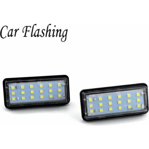 2pcs Error Free For Lexus LX470 GX470 Toyota Land Cruiser 120 Prado Land Cruiser 200 Car LED Number License Plate Light Kit