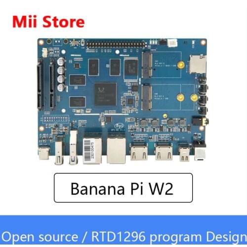 Banana Pi BPI W2 Smart NAS Router, RTD1296 chip design Compatible with Raspberry PI 3