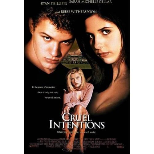 More style Choose CRUEL INTENTIONS Movie Art print Silk poster Home Wall Decor