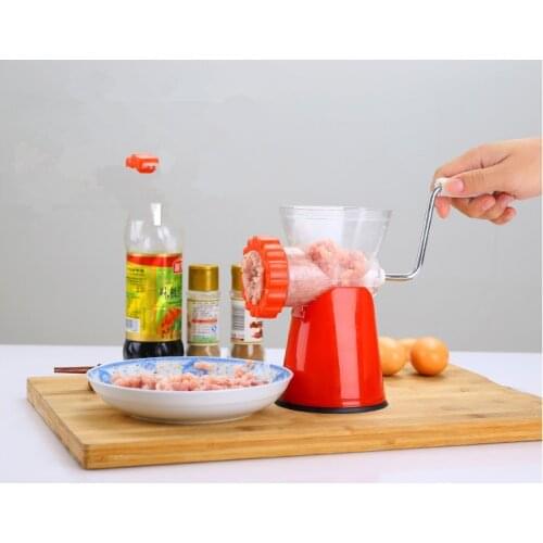 1PC Household Manual Meat Grinder Multifunction Meet Mincer Meat/Vegetable/Spice Hand-cranked House Cooking Machine OK 0483