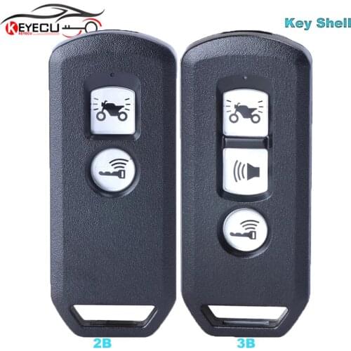 KEYECU Motorcycle Scooter Remote Key Shell Case - 2 / 3 Buttons FOB for Honda K35V3 ADV SH 150 Forza 300 125 PCX150 2018 2019