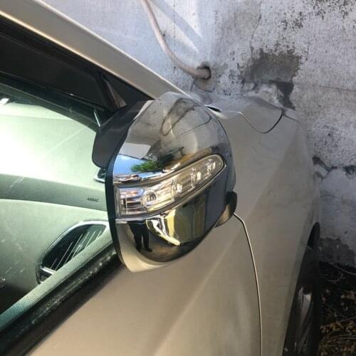 For Hyundai IX35 2010- 2013 2014 2015 ABS Chrome Car Rearview Mirror Cover Trim Rear View Door Mirror Frame Exterior Accessories