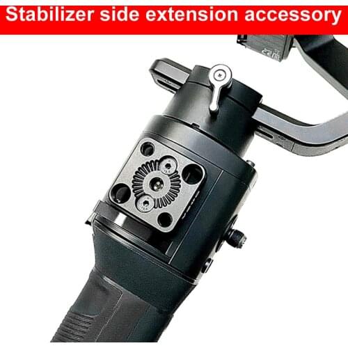 Gimbal side extension accessory 1\4 screw expansion fit board DSLR 3\8 cold shoe adapter stabilizer sport camera External mount
