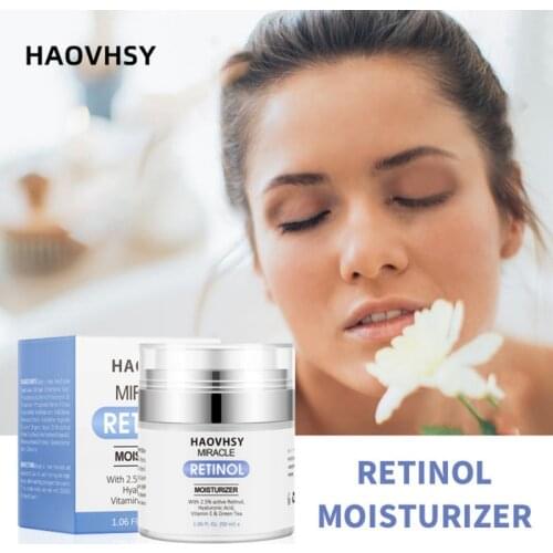 1pc Retinol Face Cream Hydrating Smooth Fine Lines Face Care Firming Skin Anti-Aging Retinol Cream Anti-Wrinkles Maquiagem