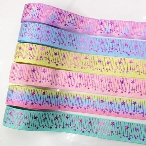10yards/lot) Pink Bronzing Grosgrain Ribbon DIY Bow Gift Packaging Accessories Hairbow Ribbons 25mm