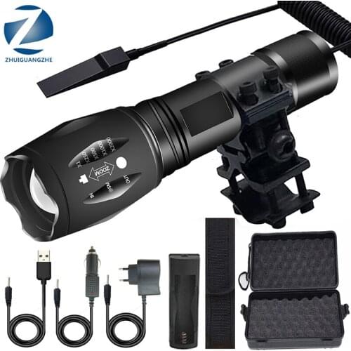 Ultra Bright Torch L2/V6 Led Flashlight Camping light 5 Switch Mode Waterproof Zoomable Bicycle Light use 18650 Battery