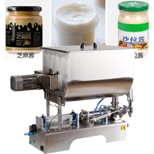New U Type Filling Machine Stainless Steel Desktop Paste Filling Machine With Stirring Function