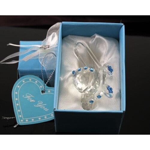 2017 New Crystal Clear baby stroller Baby Shower Wedding Birthday Party Favors Christmas Children Gift