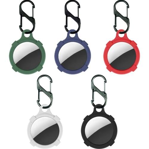 New Anti-lost Protective Cover Case For AirTags Silicone Protector Case Compatible With Apple AirTags Locator Tracker Buckle Hot