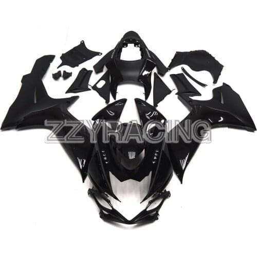 Full Motorcycle Fairings Kit for Suzuki GSXR600 GSXR750 K11 2011 2012 2013 2014 2015 2016 ABS Plastic Body Work Pure Black Cover