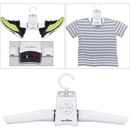 Portable Electric Folding Clothes Hanger Dryer Drying Rack Travel Laundry