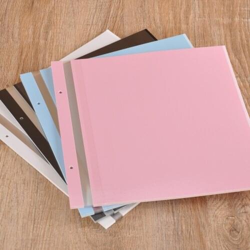 Self Adhesive Book Inside Page Diy Photo Album Scrapbook White Blue Pink Black Blank Paper Refill Self Adhesive Sheets For Album