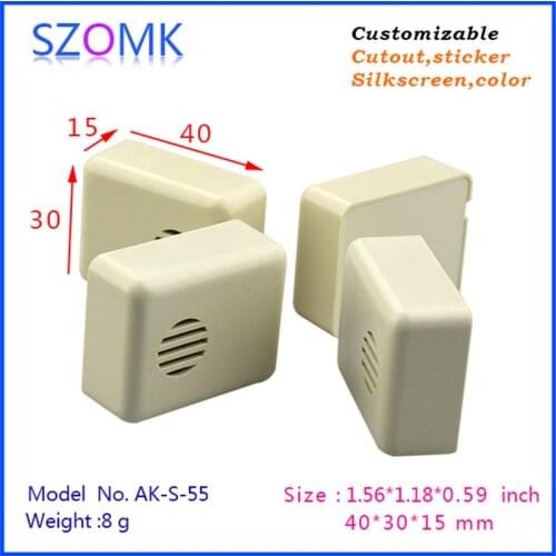 Szomk small abs swith housing for pcb board (2 pcs) 40*30*15mm diy electronic plastic housing plastic instrument box