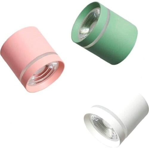 Macaroon Surface Mounted Downlight Dimmable 7W 10W 12W 15W LED Ceiling Spot Light AC110/220V for Kitchen Living room Decor