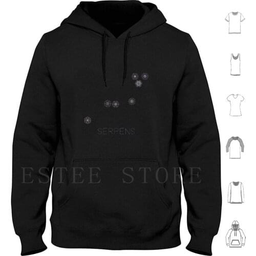 Serpens Mandalas Hoodies Long Sleeve Space Stars International Astronomical Union Science Stem Cosmos Astronomy