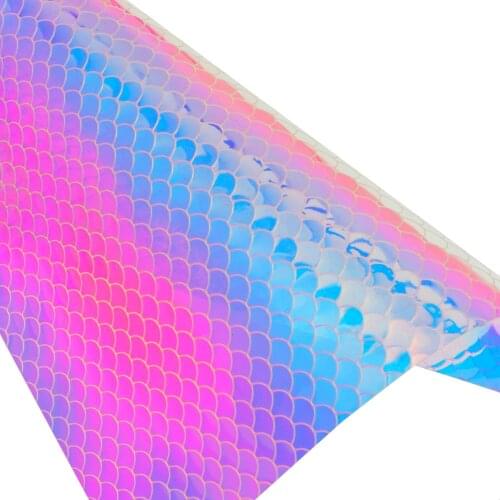 1pc Laser Fish Scales Film Heart Shape Foil Resin Jewelry Stuff Rainbow Stickers Laser Film Bag DIY Filling Jewelry Accessories