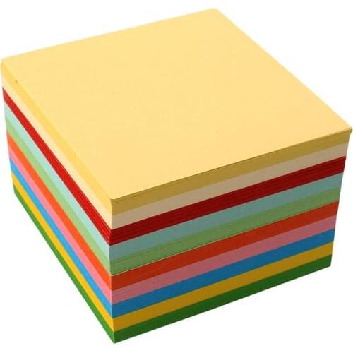 Origami Square Double Sided 100Pc Hand Coloured Sheets Craft DIY Colorful New Paper Color Origami drop shipping Christmas natal