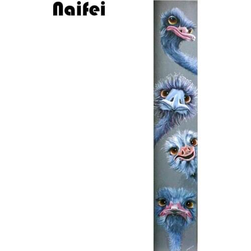 New Diamond Painting 5D Full Square/Round Drill Animal Ostrich Diamond Rhinestone Embroidery Painting Cross Stitch Kit