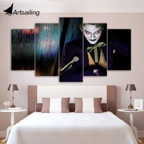 ArtSailing 5 panel canvas wall HD Printed clown Painting childrens room decor print poster picture canvas Free shipping/ny-2919