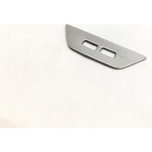 Car Styling Accssory For Volkswagen T-ROC T ROC 2018 2019 Rear Air Conditioning Outlet Vent Cover Decorated Rear USB Button Trim