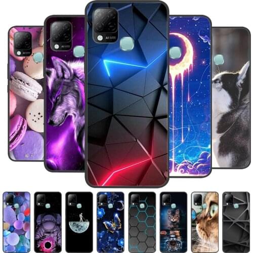 For Infinix Hot 10T Case Phone Cover Soft Silicone TPU Back Cases for Infinix Hot 10S NFC Case X689 Coques Hot10T Hot10S Fundas