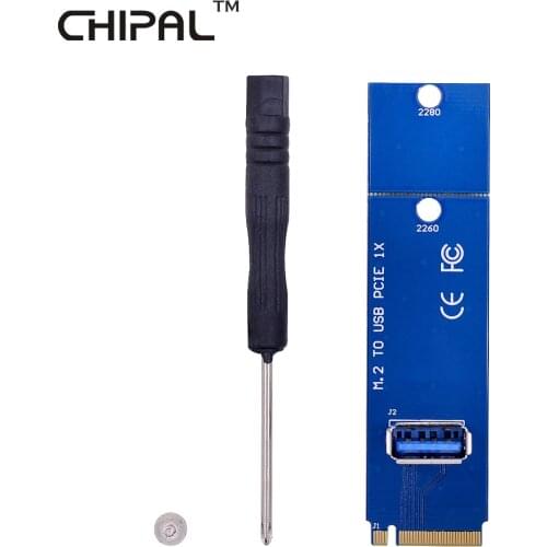 CHIPAL 10pcs NGFF M.2 to USB 3.0 Transfer Card Adapte M2 to USB3.0 Converter for PCI-E Riser Card For BTC LTC Mining Machine
