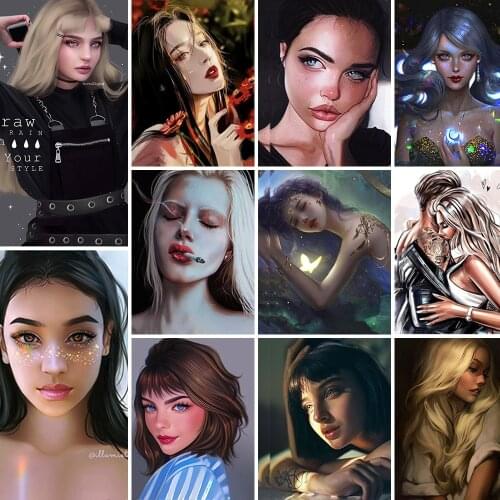 QIZITENG Full Square/Round Diamond Embroidery Paintings Personalized Couple 5D Diy Mosaic Cross Stitch Kit Holiday Gift 2021 New