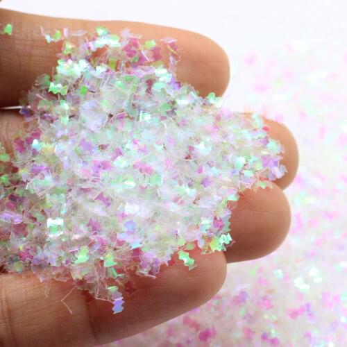 Hotsale 2*6mm UV Metallic Glitter Sprinkles Filler Confetti Sequins For Xmas Nail Art Decoration Nail Gel Body Ar