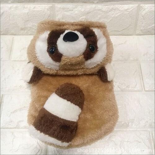 Cartoon Dog Clothes Winter Pet Coat Outfit Fleece Warm Dog Costume Yorkies Pomeranian maltese Shih Tzu Poodle Bichon Clothing