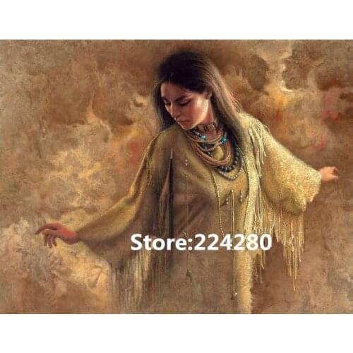 New Needlework,Oil painting beauty girl for embroidery,people DIY Cross stitch kit,Art Pattern counted Cross-Stitching decor