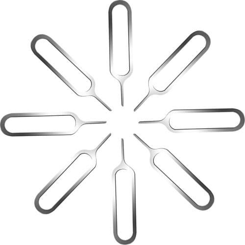 Wholesales Sim Card Needle for Iphone Samsung Huawei Xiaomi Ipad 2 Cell Phone Tray Holder Eject Metal Cheap Price 10000pcs/lot