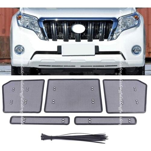 For Toyota Land Cruiser Prado FJ150 2014-2017 stainless steel Front Grille Insect Net Screening Mesh Car Styling Accessories