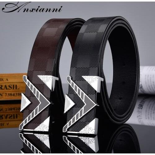 Anxianni Designer Belts High Quality Retro Belts Leather Waistband Genuine Leather Fashion Jeans Belts Male