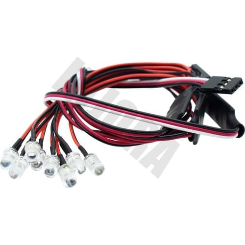 1PCS 8 LED Lights System with Controller Board for 1/10 RC Crawler Car Axial SCX10 Traxxas Redcat Tamiya HSP HPI D90