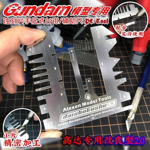Etching sheet folding tool Hand-pressed etching sheet folding aid ruler For Gundam