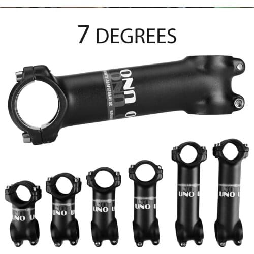 UNO Stem Bike Ultralight 7 17 Degree MTB Road Stem Fork 28.6 31.8mm 60/70/80/90/100/110/120/130mm Mountain MTB Bicycle Kalloy