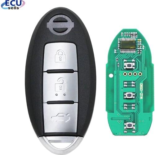 3 Button Keyless Entry Smart Remote Key Fob 433MHz ID46 for Nissan New Bluebird