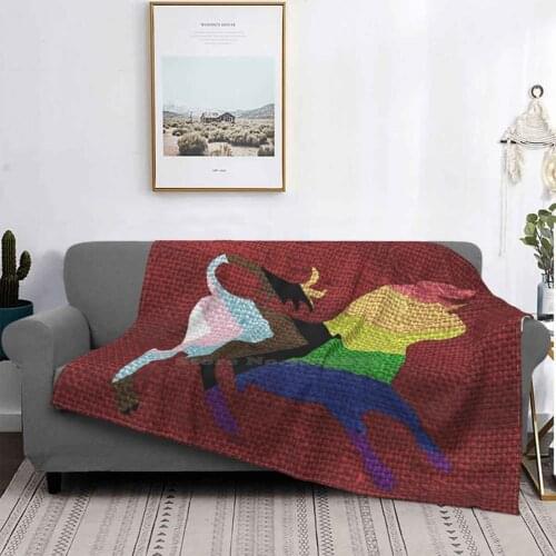 Weathered Legion Pride Flag : Bipoc Rainbow Air Conditioning Blanket Fashion Soft Blanket Legion Pride Flag Gay Bethesda