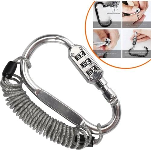 3digits Motorcycle Helmet Lock Resettable Belongings Zinc Alloy Travel Luggage Anti Theft For Beach Bags Universal Mountain Bike