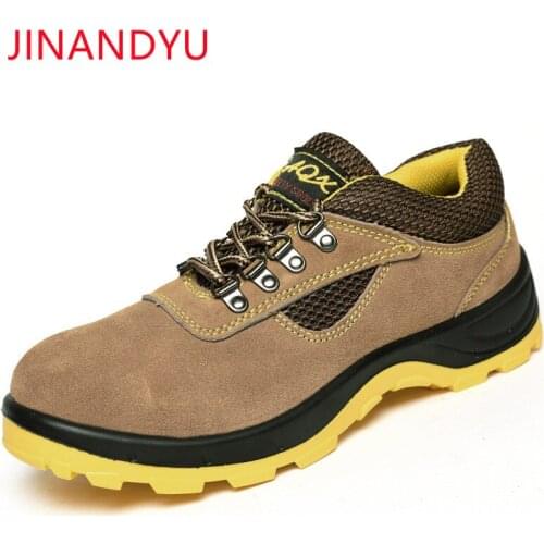 Prevent Puncture Indestructible Work Safety Boots Work Shoes Steel Toe Cap Safety Shoes Men Work Sneakers Male Work Boots Shoes