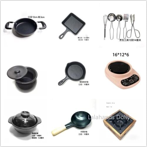 1:6 Doll House Mini Food Play Kitchenware Model for Doll House Every Kitchen Furniture Decoration Accessories