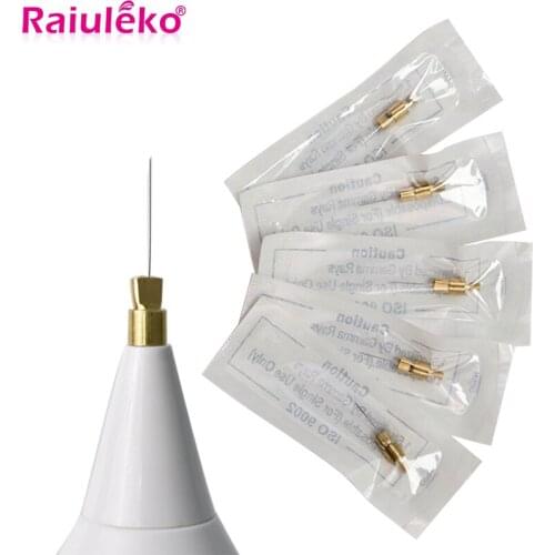 10Pcs Beauty Micro Copper Fine Needles Laser Tag Replaceable Needles Skin Spots Tattoo Removal Plasma Pen Lifting Accessories