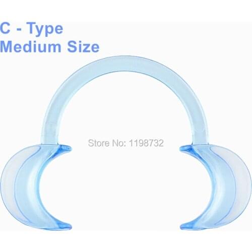10 Pcs Dental Materials C Type Intraoral Cheek Retractor Teeth Whitening Mouth Opener Medium Size Dentist Products