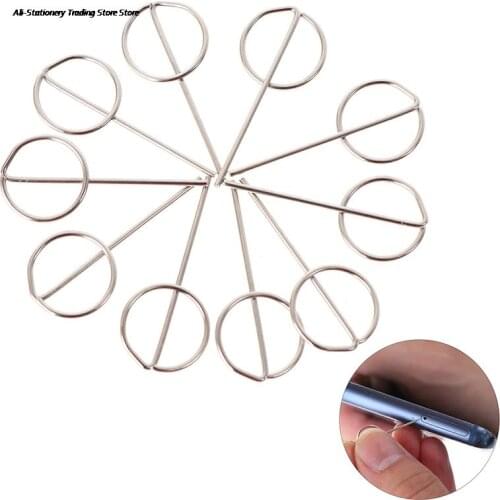 10Pc Universele Voor Sim Card Tray Removal Eject Pin Key Tool Naald