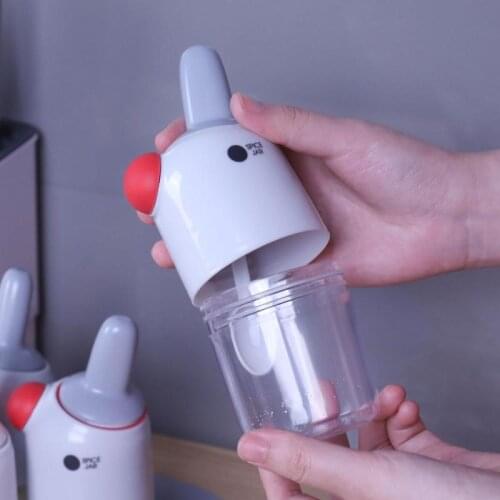 2 In 1 Seasoning Jar Pepper Bottles Salt Shakers Spoon And Lid Integrated Spice Storage Jars Container Spice Jar Kitchen Tool