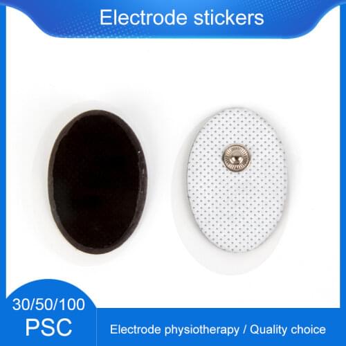 30/50/100pcs Snap-on Mini Electrode Pads Massager and Slimming Electric Therapy Body Massager for Tens Acupuncture Adhesive Gel
